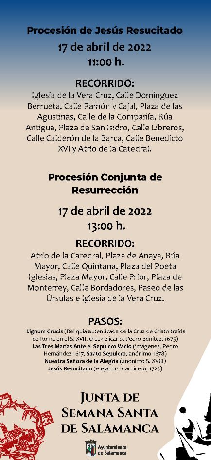 Domingo de Resurrección-2. Semana Santa Salamanca 2022