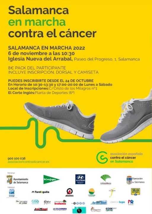 Cartel de Salamanca en marcha contra el cáncer 2022
