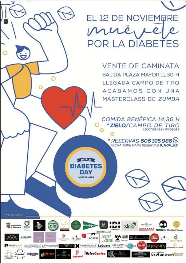 Muévete por la diabetes en Salamanca
