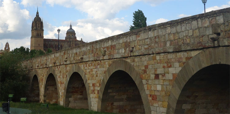 Puente Romano y Catedral de Salamanca