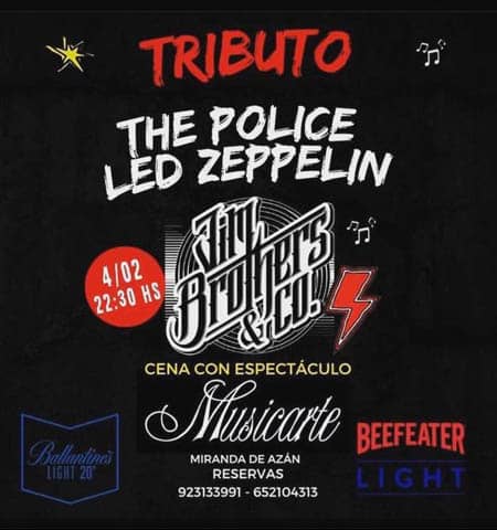 Tributo a The Police y Led Zeppelin
