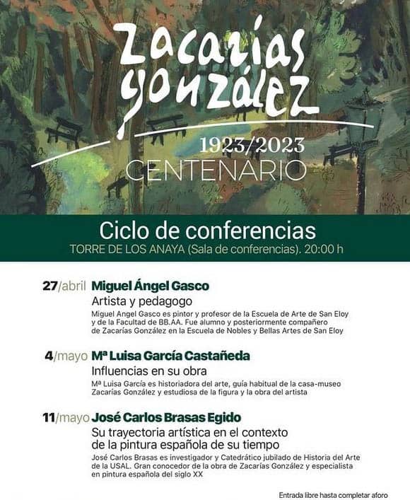 Ciclo de conferencias Zacarías González