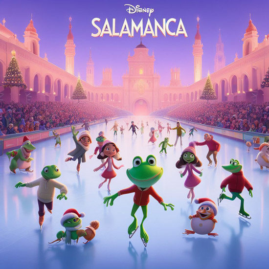 Pista de hielo en Salamanca formato Disney