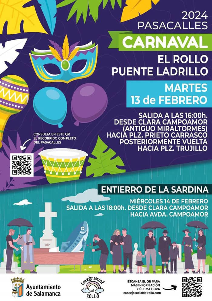 Carnaval 2024 en El Rollo. Salamanca