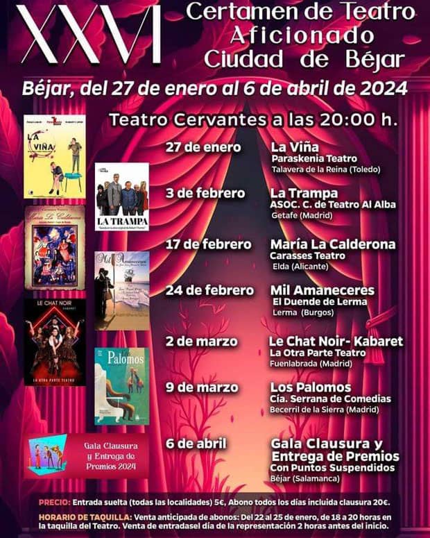 XXVI Certamen de Teatro Aficionado Ciudad de Béjar