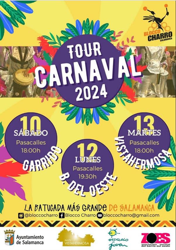 Tour Carnaval 2024. Blocco Charro