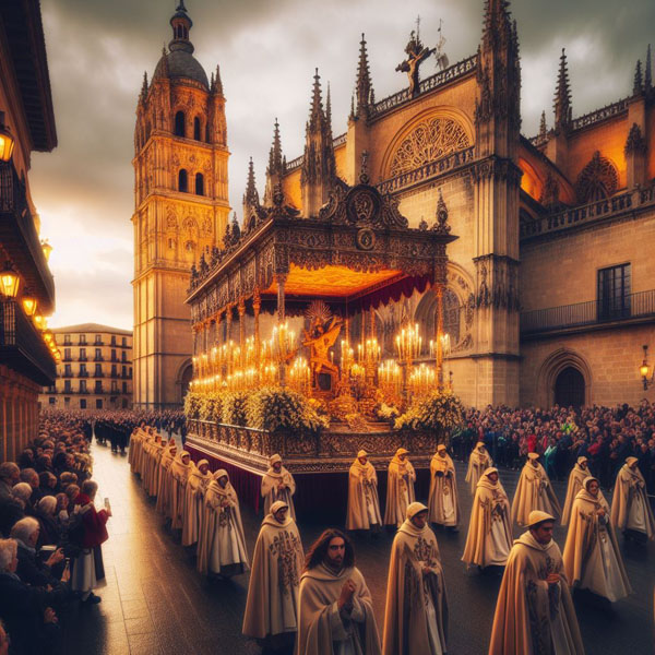Semana Santa en Salamanca imaginada por una IA - Imagen 1