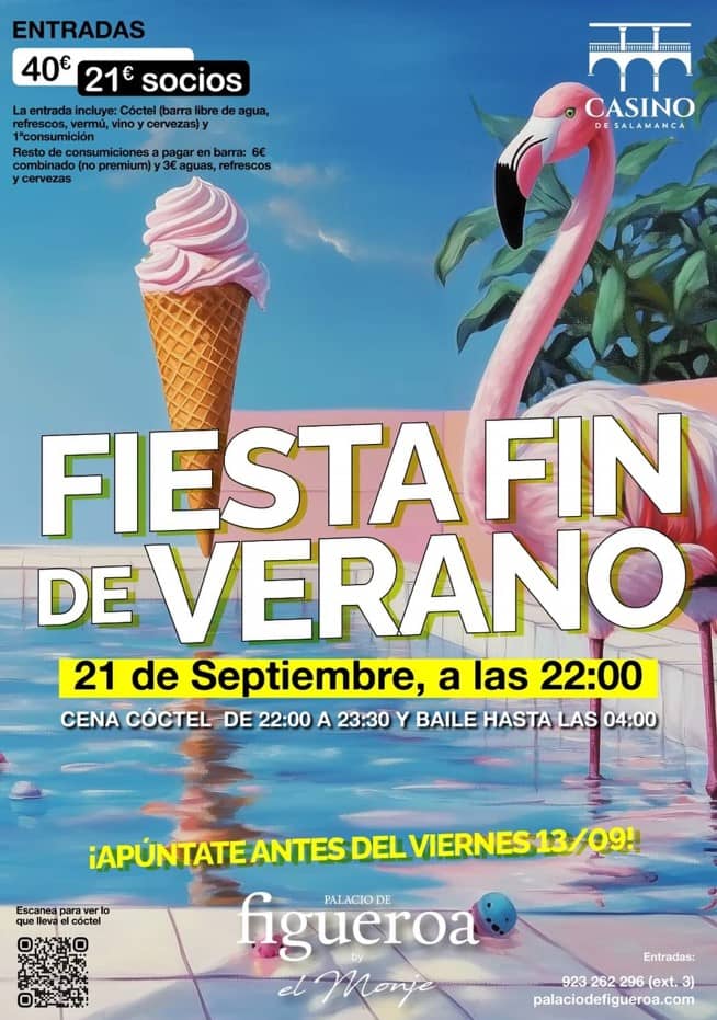 Fiesta fin de verano. Palacio de Figueroa Salamanca