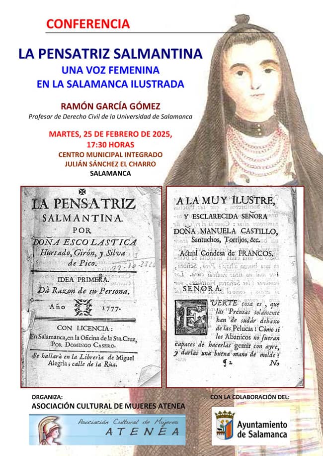 Cartel La Pensatriz Salmantina (Ateneas, Salamanca, 2025)