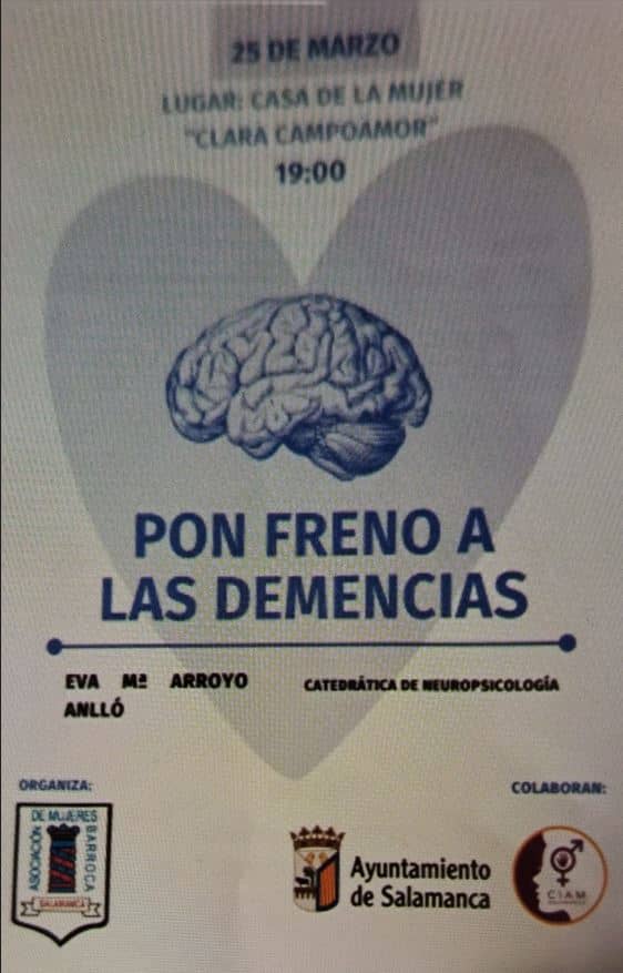 conferencia PON FRENO A LAS DEMENCIAS