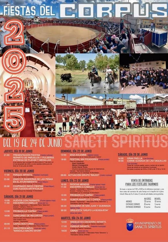 Programa de Fiestas del Corpus 2025 en Sancti Spiritus