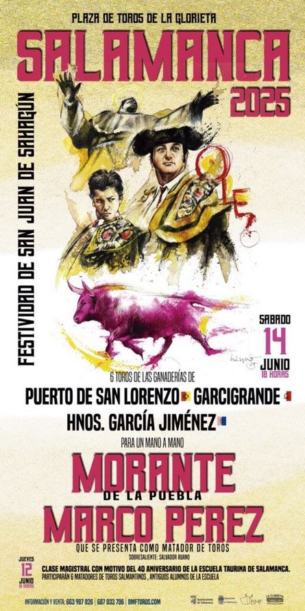 Toros en las fiestas de San Juan de Sahagún 2025 en Salamanca