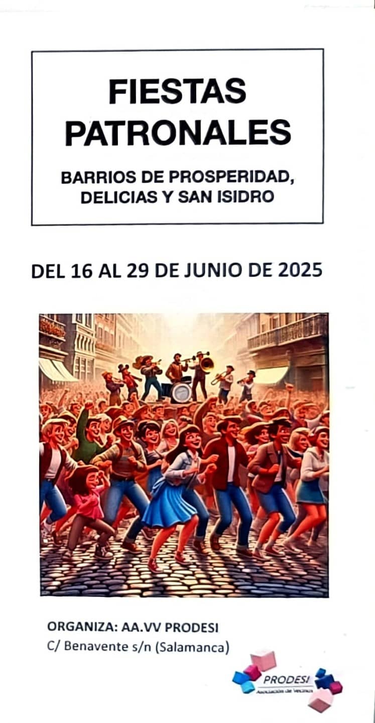 Fiestas patronales de los barrios de Prosperidad, Delicias y San Isidro