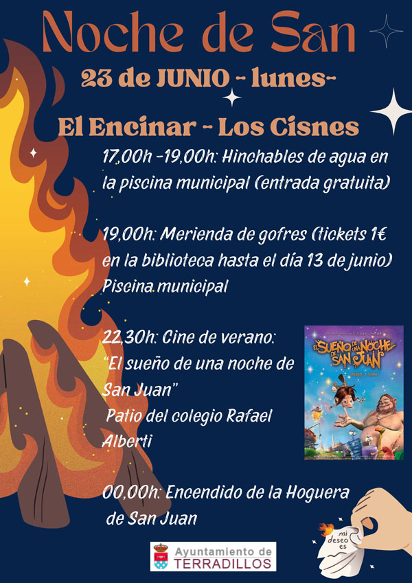 Hoguera de San Juan 2025 en Terradillos. Salamanca