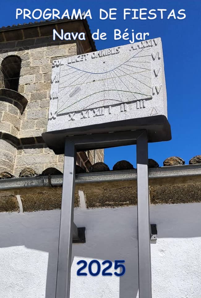 Cartel de FIESTAS NAVA DE BÉJAR 2025
