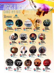 Cartel de los conciertos de las Ferias y Fiestas de Salamanca 2025