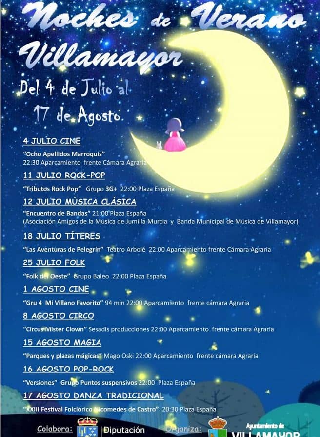 Noches de verano 2025 en Villamayor Noches de verano 2025 en Villamayor