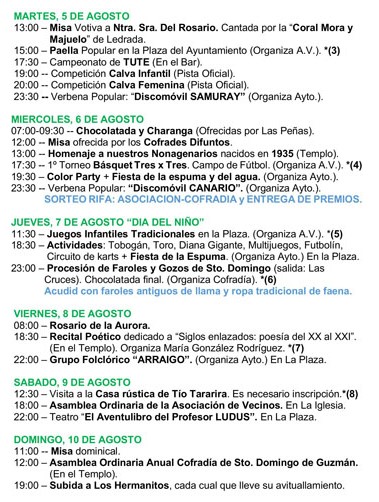 PROGRAMA FIESTAS NAVA DE BÉJAR 2025-2