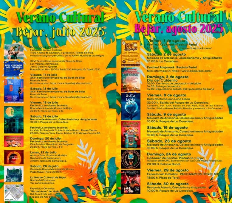 Verano Cultural 2025 en Béjar