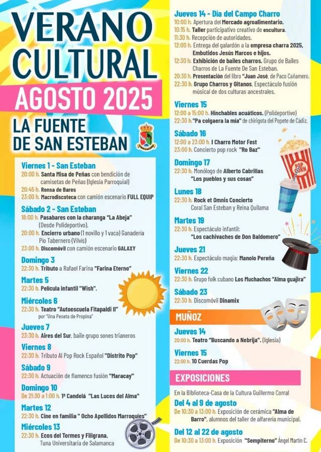 Verano Cultural 2025 en La Fuente de San Esteban