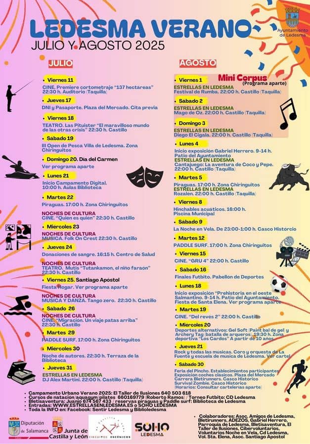 Verano Cultural 2025 en Ledesma