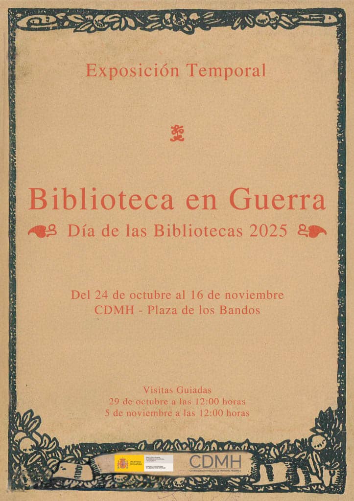 Cartel Bibliotecas en Guerra