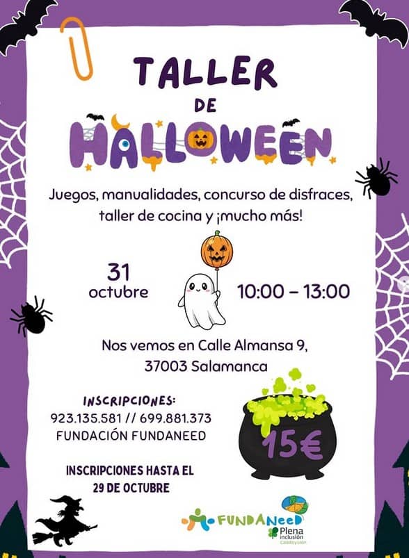 Taller de Halloween 2025 en Salamanca