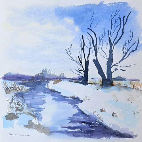 29-11 Acuarela- Paisaje