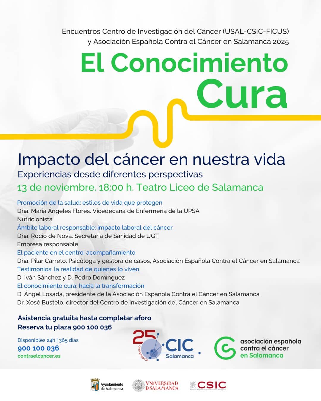 El Conocimiento Cura noviembre 2025 Salamanca