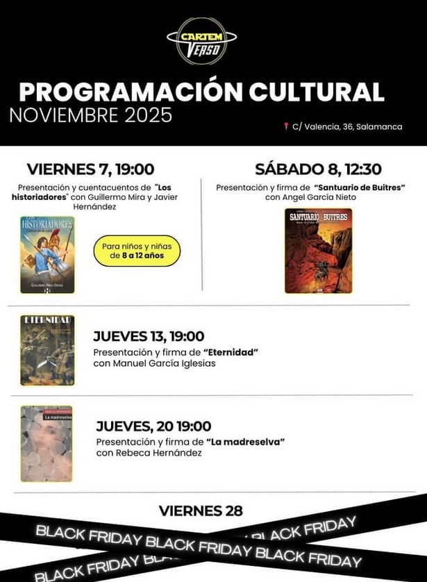 Programación cultural en Cartemverso