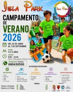 Campameto de verano 2026 en Isla Park