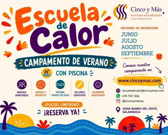 Escuela de calor. Campamento de verano