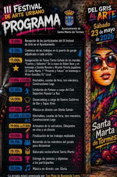 III Festival de arte urbano en Santa Marta de Tormes-Programa