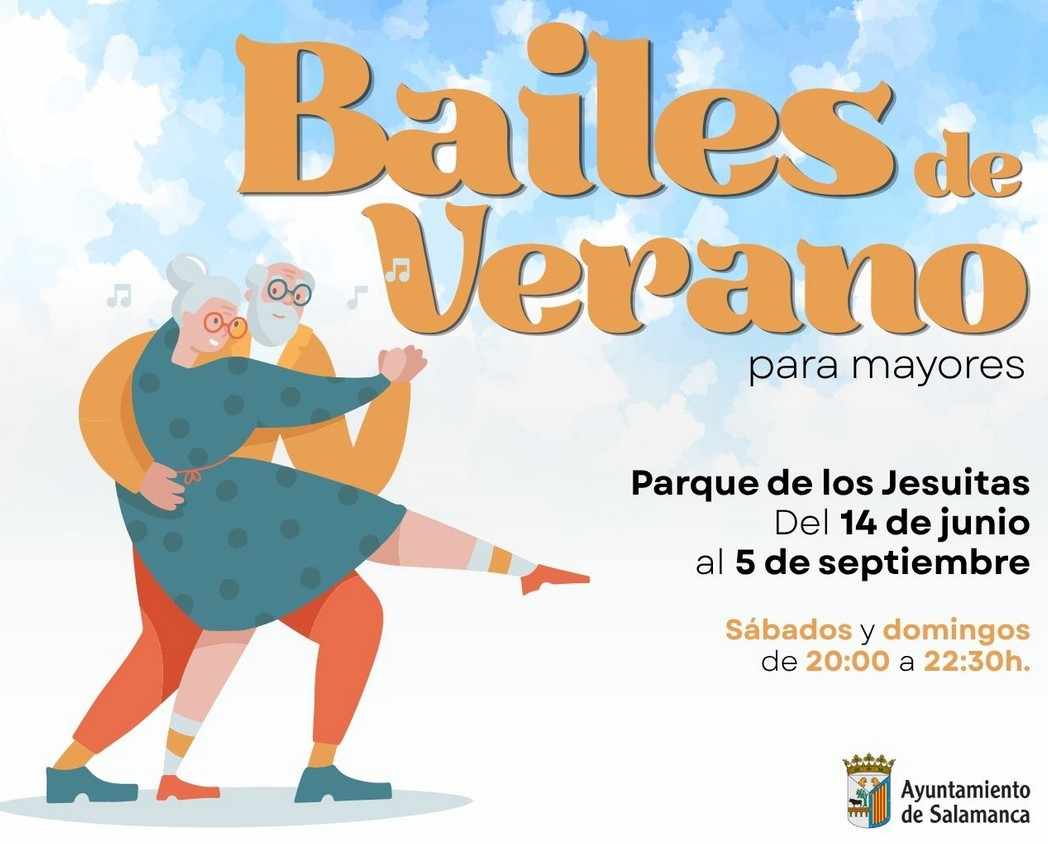 Bailes de verano 2026 para mayores en Salamanca. Verano
