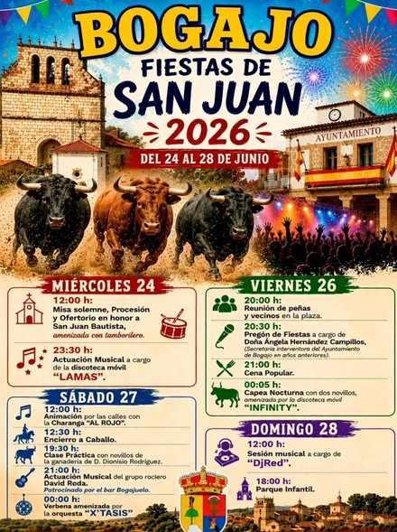 Fiestas de San Juan 2026 en Bogajo
