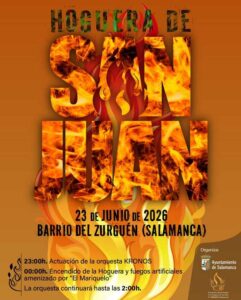 Hoguera de San Juan 2026 en Salamanca