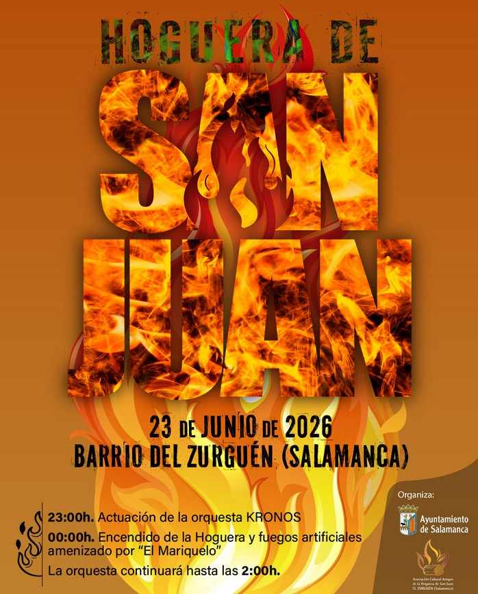 Hoguera de San Juan 2026 en Salamanca
