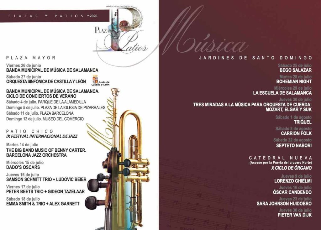 Plazas y patios 2026. Música