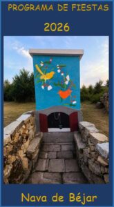 Cartel del Programa de fiestas Nava de Béjar 2026