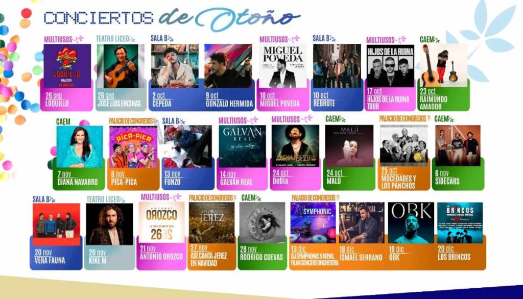 Conciertos de otoño 2026 en Salamanca