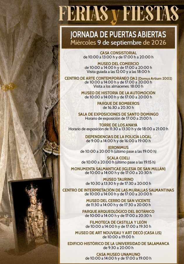 Jornada de Puertas Abiertas. Ferias y Fiestas de Salamanca 2026