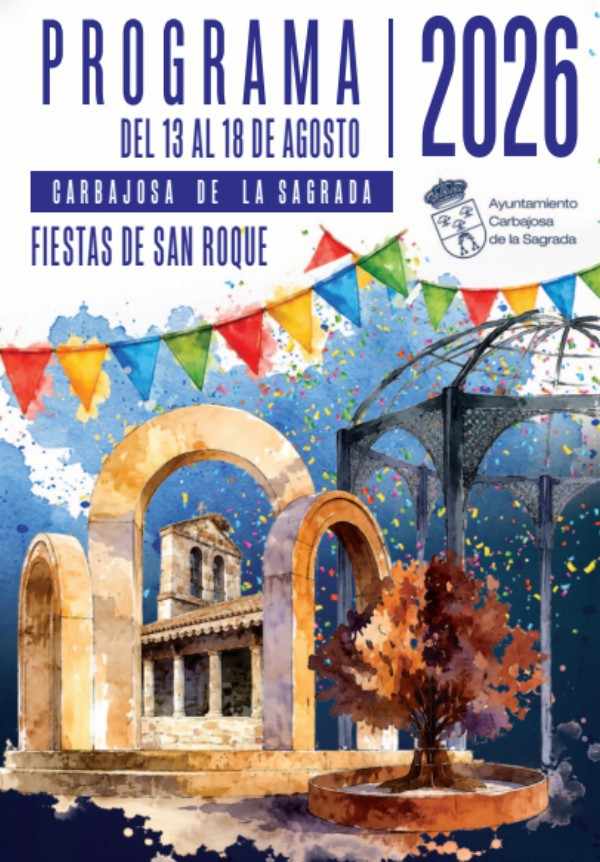 Cartel de fiestas de Carbajosa 2026
