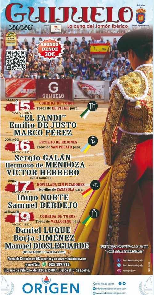 Feria taurina Guijuelo 2026