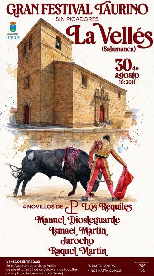 Festival taurino. Fiestas 2026 en La Vellés