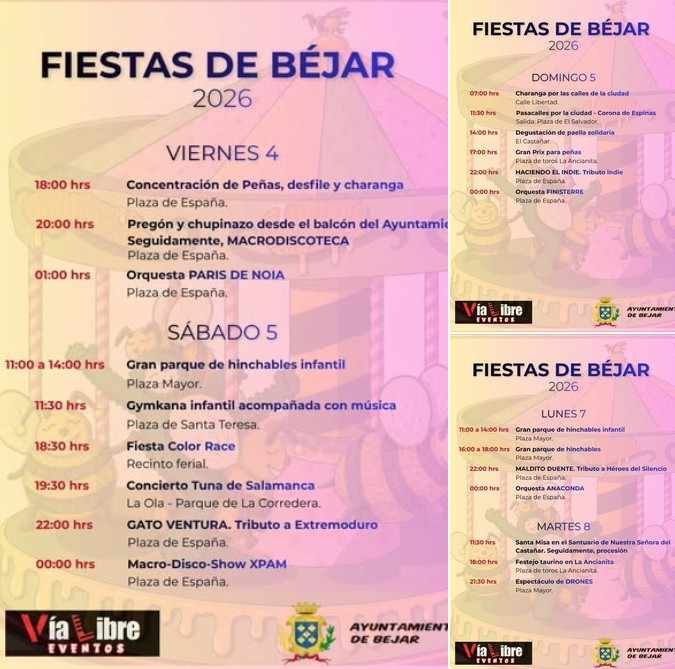 Fiestas de Béjar 2026
